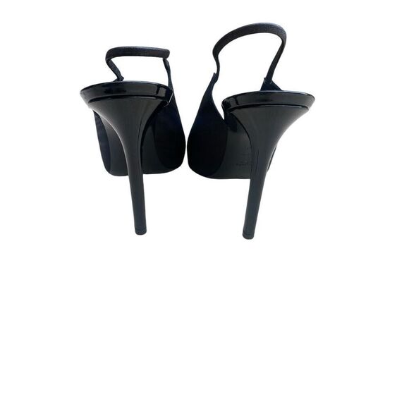 SAINT LAURENT Raven Slingback Pump in Black Size EU 41 US 8 MSRP: $895 - Picture 6 of 9
